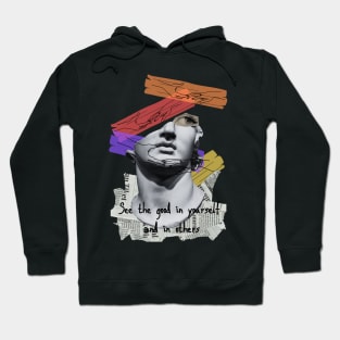 David Michelangelo Broken Face Hoodie